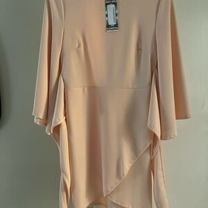 Boohoo Peach Midi Dress